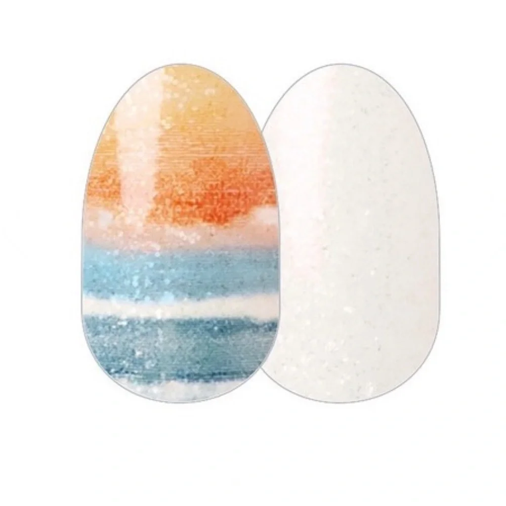 *Retired* Color Street: Canyon Sunset | White Orange Yellow Blue Summer Spring - Picture 9 of 10